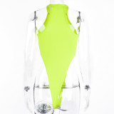 Solid Sexy Sleeveless Bodysuits BLG-930741A