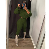 Solid Color Knit Sweater Two Piece Set GCNF-0193