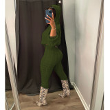 Solid Color Knit Sweater Two Piece Set GCNF-0193