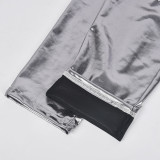 Bright Zipper Tight Sexy Casual Pants GBTF-7291
