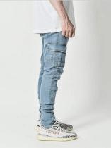 Men's Casual Skinny Side Pocket Pencil Jeans XCFF-L0066