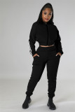Casual Sports Hooded Coat And Pants Two Piece Set FENF-258