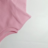 Kids Solid Color Sport Sweatshirt Two Piece Pant Set GMYF-Y6206