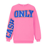 Fashion Letters Print Long Sleeve Sweatshirts GHYX-031