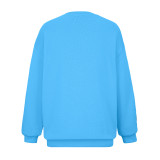 Fashion Letters Print Long Sleeve Sweatshirts GHYX-031