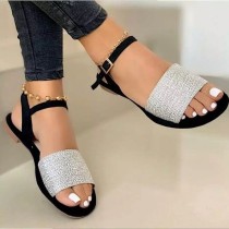Casual Buckle Strap Flat Sandals TWZX-715