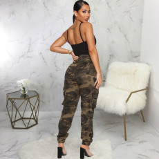Fashion Multi-Pocket Slim Pant HSF-2644