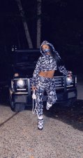 Letter PrInt Hooded Short Coat And Pant Two Piece Set ZDF-31166X