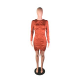 Sexy Ruched Backless Mini Dress BS-1332