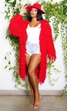 Fashion Knits Tassel Long Sleeve Cardigan TK-6268
