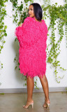 Fashion Knits Tassel Long Sleeve Cardigan TK-6268