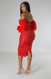 Sexy Tube Tops Sequin Bodycon Dress XHXF-339