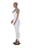 Solid Color Sleeveless Skinny Yoga Jumpsuit MZ-2771