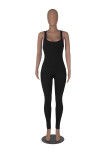 Solid Color Sleeveless Skinny Yoga Jumpsuit MZ-2771