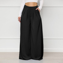 Plus Size Solid Color Loose Wide Leg Pant SH-390443