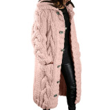 Plus Size Solid Sweater Coat GBLH-216#