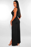 Deep V Neck Sleeveless Split Club Dress MZ-2775