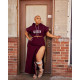 Plus Size Casual Letter Print Hot Drill Skirt Suit WAF-385246