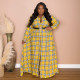 Plus Size Loose Print Shirt Dress (Without Belt)NNWF-3153