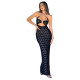 Sexy Halter Neck See-through Slim Maxi Dress GYME-15278