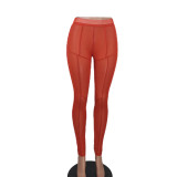 Sexy Mesh Solid Color Pant YD-1136
