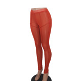 Sexy Mesh Solid Color Pant YD-1136