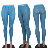 Sexy Mesh Solid Color Pant YD-1136