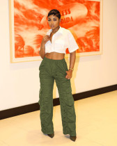 Casual Solid Pleated Straight Pant MTY-6712