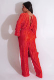 Fashion Casual Solid Long Sleeve Jumpsuits XHXF-8660