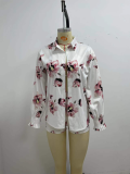 Plus Size Bra Top+Long Sleeve Shirt+Shorts 3 Piece Sets GSRX-Q6623
