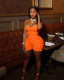 Fashion Chest Wrap Solid Back Hollow Rompers WPF-8855