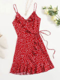 Sexy Sling Print Dress FSXF-F391
