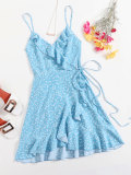 Sexy Sling Print Dress FSXF-F391