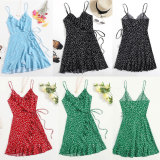 Sexy Sling Print Dress FSXF-F391