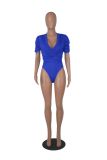 Sexy Solid Short Sleeve Bodysuits MZ-2782