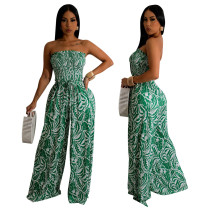 Sexy Printed Wide Leg Jumpsuit YF-10419