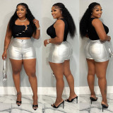 Metallic Candy Color Fashion Shorts BN-9417