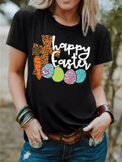 Easter Print Short Sleeve T Shirt SH-390483