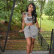 Letter Print Tank Tops And Shorts Casual 2 Piece Set YIM-323