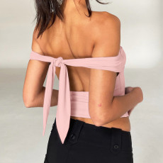 Solid Color Tube Tops Bandage Tops ASL-6651