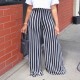 Striped Loose Straight Leg Pants OLYF-6118
