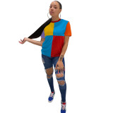 Casual Colourful Short Sleeve T-shirt GLF-08099