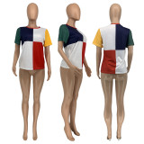 Casual Colourful Short Sleeve T-shirt GLF-08099