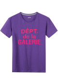 Plus Size Letter Print Loose T-shirt SXF-30410