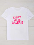 Plus Size Letter Print Loose T-shirt SXF-30410