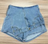 Fashion Irregular Denim Shorts FSL-F207