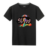 Plus Size Print Short Sleeve T Shirt SXF-30413