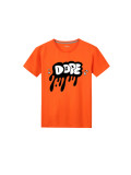 Plus Size Letter Print O Neck T Shirts SXF-30414