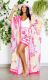 Chiffon Print Sunscreen Cardigan Shorts Beach Suit XHSY-19570