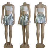 Solid Color Loose Shorts Skirt GYSF-7156